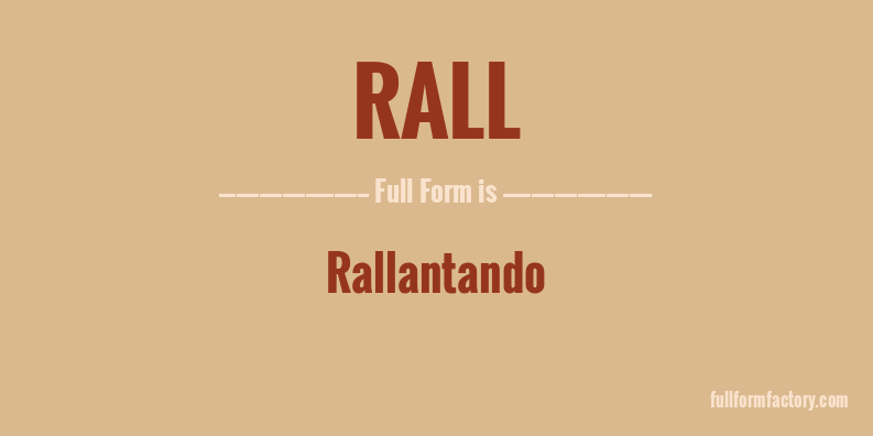 rall-full-form