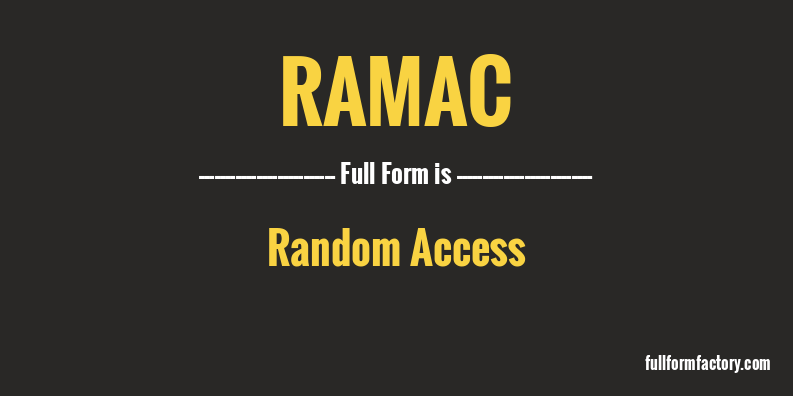 ramac-full-form