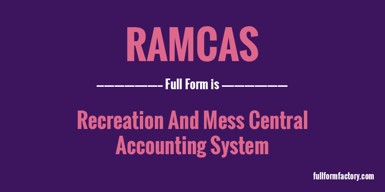 ramcas-full-form