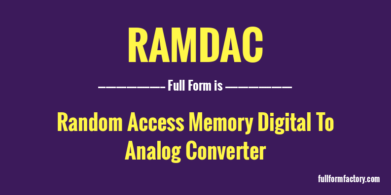 ramdac-full-form