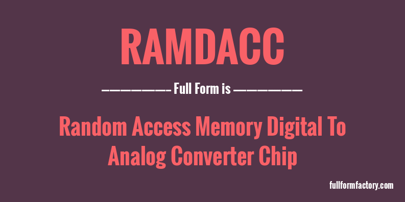 ramdacc-full-form