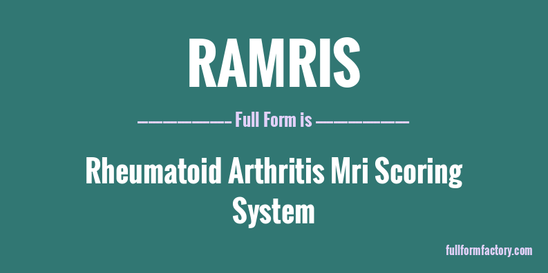 ramris-full-form