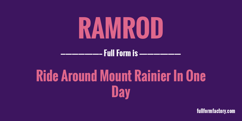 ramrod-full-form