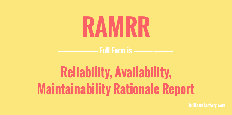 ramrr-full-form