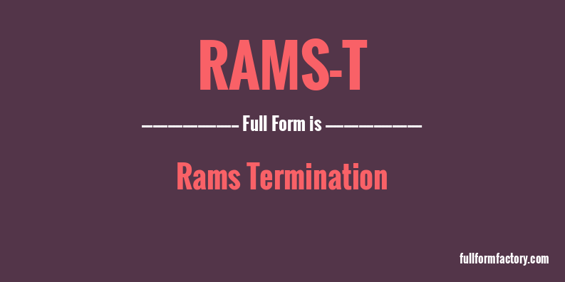 rams-t-full-form