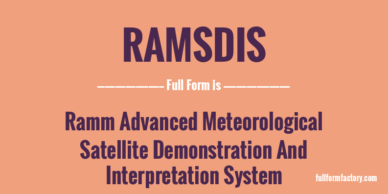 ramsdis-full-form