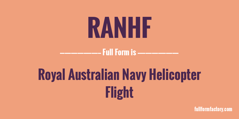 ranhf-full-form