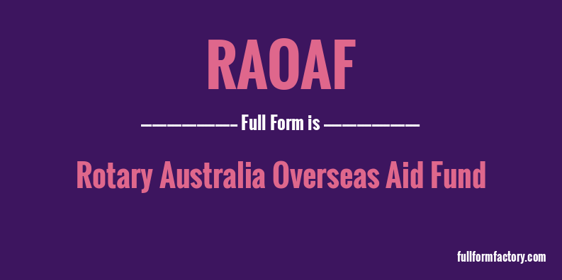 raoaf-full-form