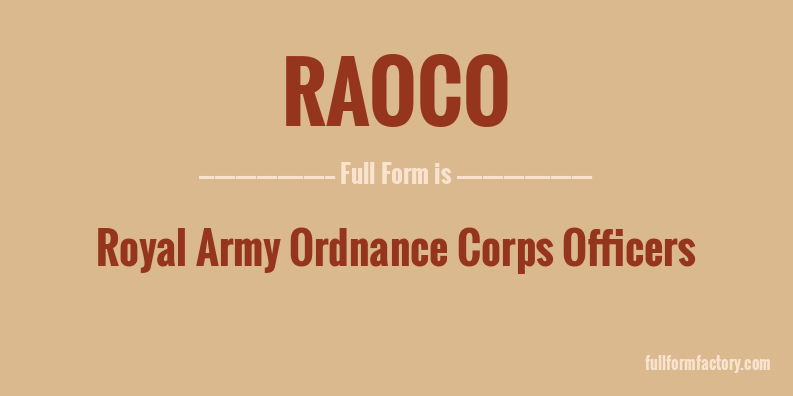 raoco-full-form