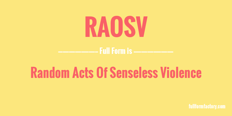raosv-full-form