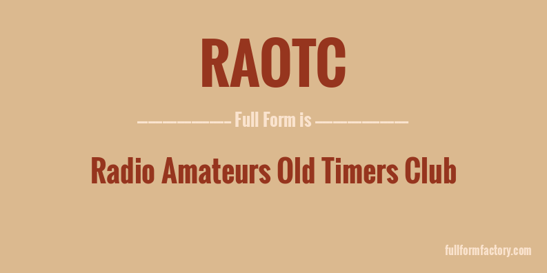 raotc-full-form