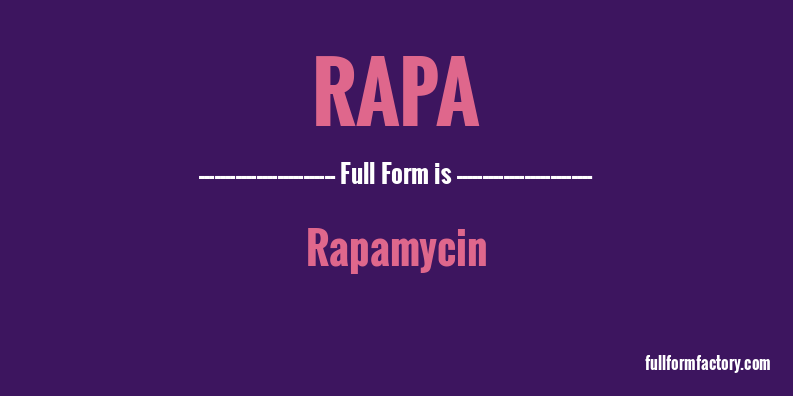 rapa-full-form