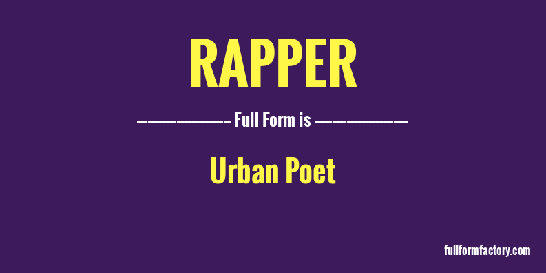 rapper-full-form