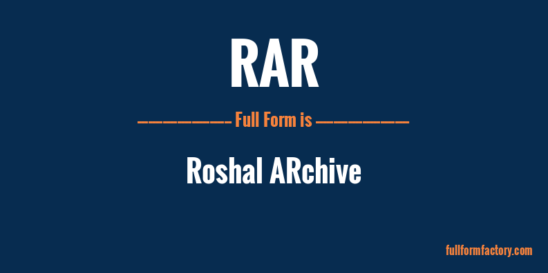 rar-full-form