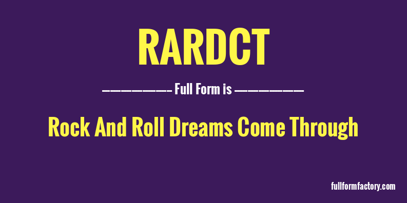 rardct-full-form