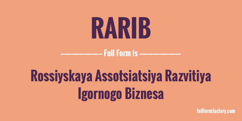 rarib-full-form