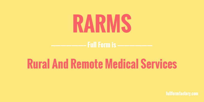 rarms-full-form