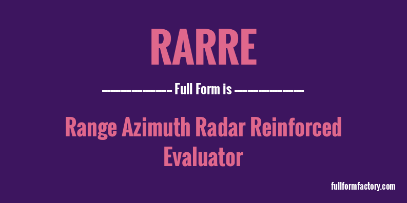 rarre-full-form