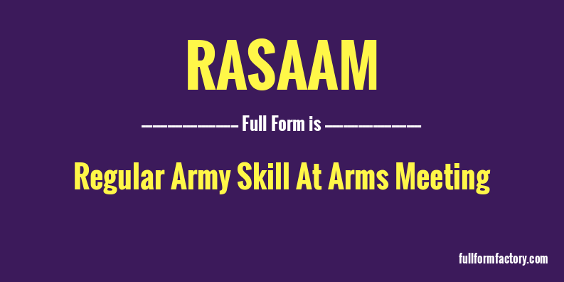rasaam-full-form