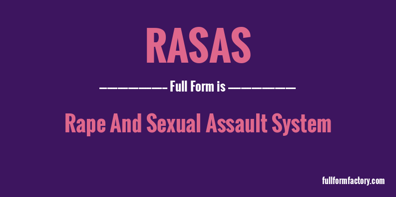 rasas-full-form