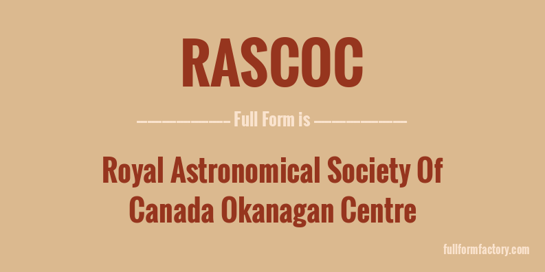 rascoc-full-form
