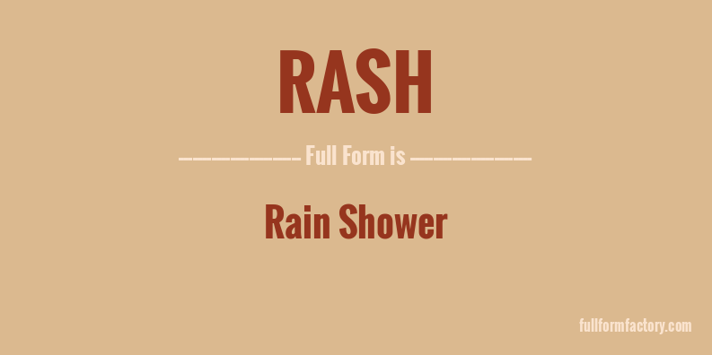 rash-full-form