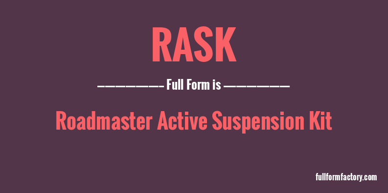 rask-full-form
