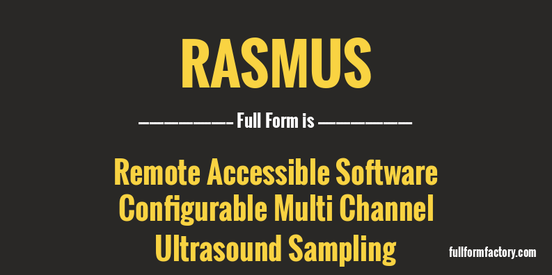 rasmus-full-form