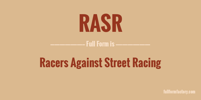 rasr-full-form