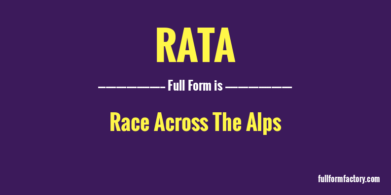 rata-full-form