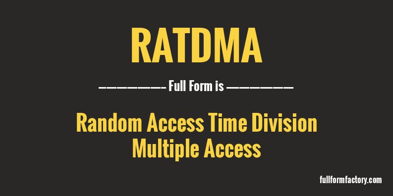 ratdma-full-form