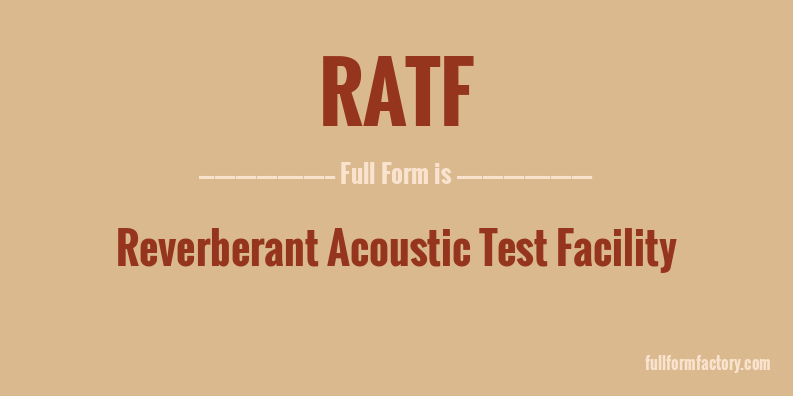 ratf-full-form