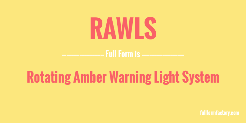 rawls-full-form