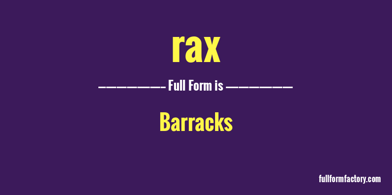 rax-full-form