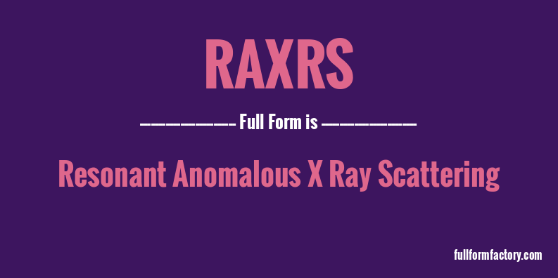 raxrs-full-form