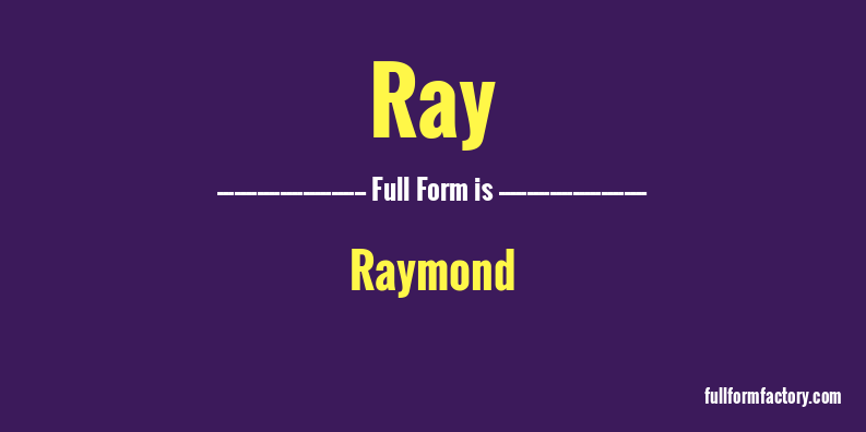 ray-full-form