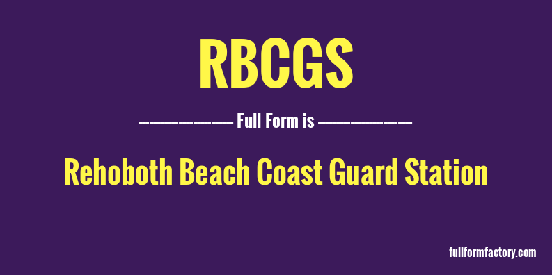 rbcgs-full-form