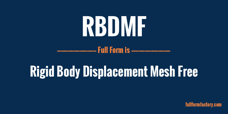 rbdmf-full-form