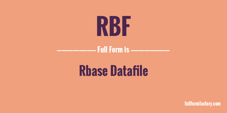 rbf-full-form