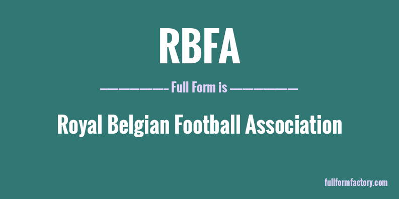 rbfa-full-form
