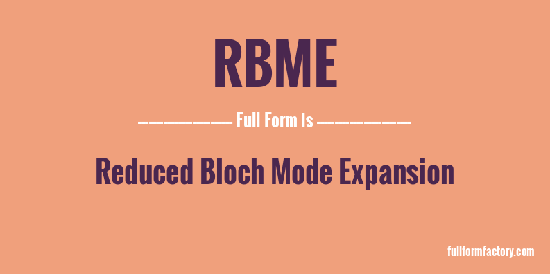 rbme-full-form