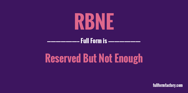 rbne-full-form