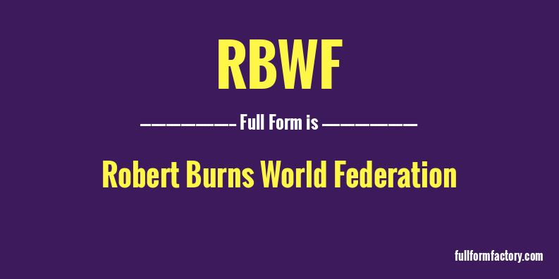 rbwf-full-form