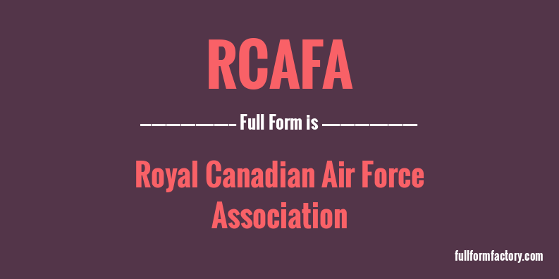 rcafa-full-form