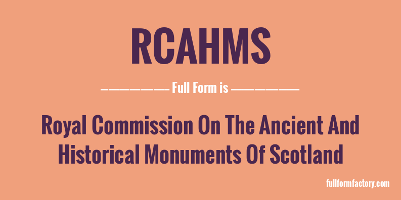 rcahms-full-form