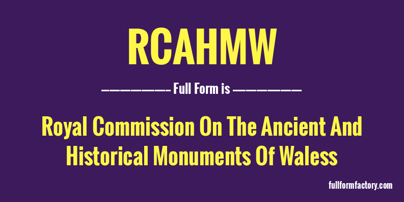rcahmw-full-form
