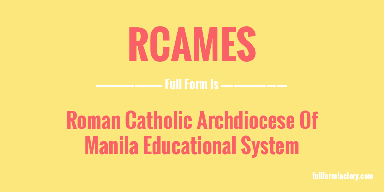 rcames-full-form
