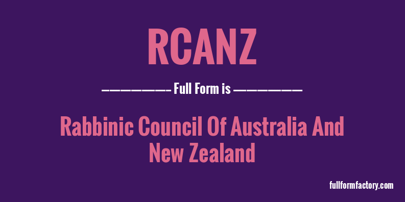 rcanz-full-form