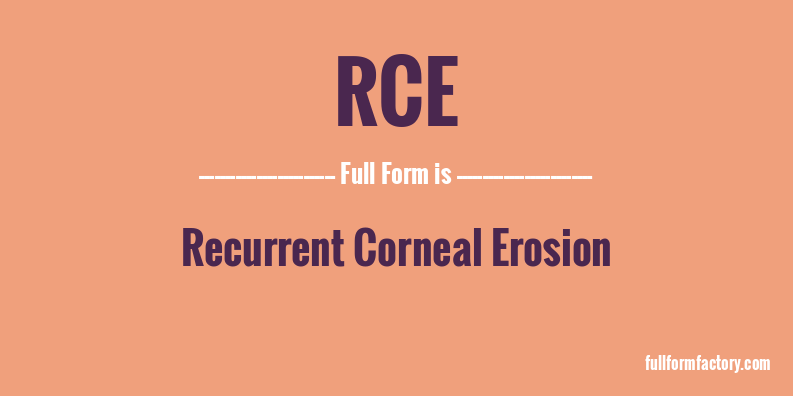 rce-full-form