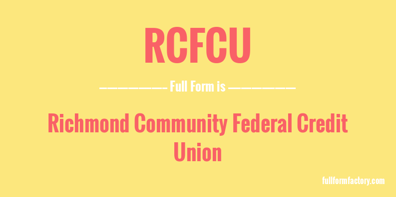 rcfcu-full-form